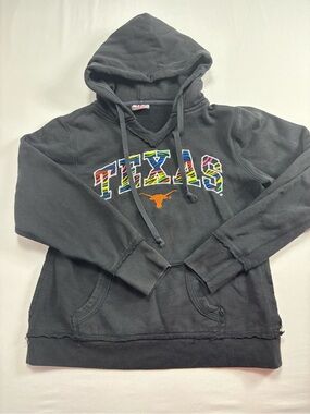 Knights Apparel Black Texas Hoodie with Multicolor Logo